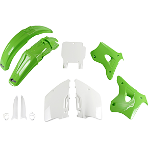Body Kit - OEM Green/White - Kawasaki - KX '94-'95 KAKIT193F@999