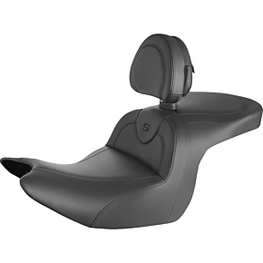 RoadSofa™ Seat - with Backrest - Black/Black Stitching - GL1800 '18-'24 H18-07-187BR