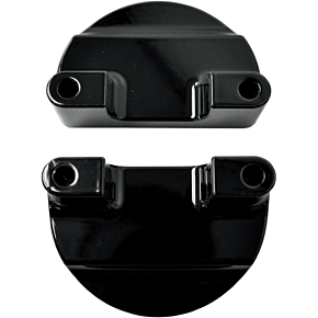 Drag Specialties Fender-To-Fork Adapters - Gloss Black 1410-0065