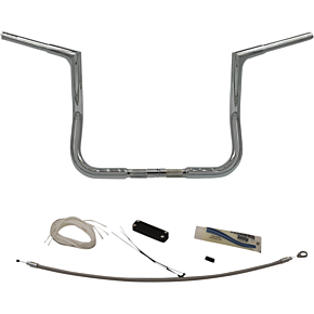 Fat Baggers Inc Handlebar Kit - Flat Top - 12" - Chrome 709112