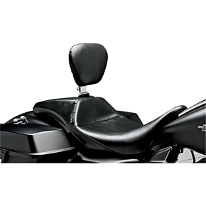 Le Pera Outcast Daddy Long Legs Seat - Full-Length - With Backrest - Smooth - Black - FL LK-987DLBR
