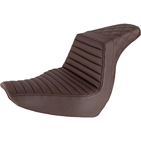 Step Up Seat - Tuck and Roll/Lattice Stitched - Brown