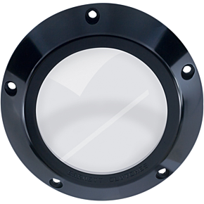 Derby Cover - Black/Clear - '99-'06 Big Twin 343-30-44006