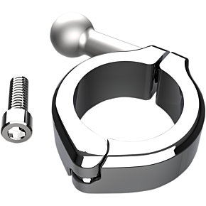 Ball Mount - Aluminum Clamp - 1-1/4" Handlebars - Chrome 50130