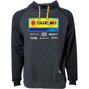Suzuki 21 Racewear Hoodie - Charcoal/Black - Medium 24-88422