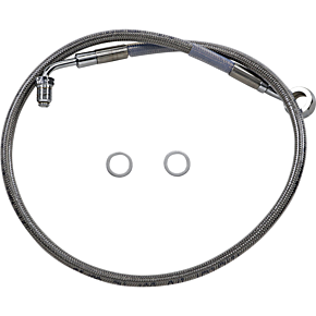 Brake Line - +6" - Stainless Steel - '18-'22 Softail 1741-5827