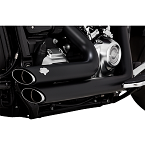 Shortshots Staggered Exhaust System - Black 47335-22