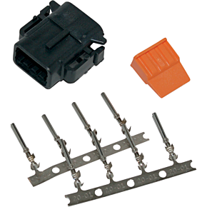 Deutsch Dtm 8-pin Black Plug W/8 Trmnls/wdglck Hd74118-98bk