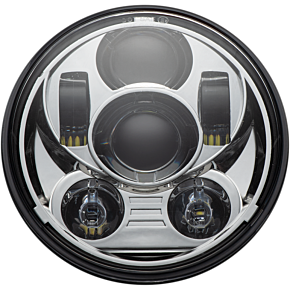 Custom Dynamics Headlamp - 5.75" - LED - Chrome CD-575-C
