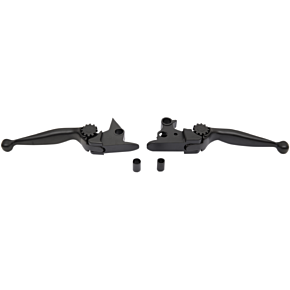 Powerstands Racing Lever Set - Journey - Harley Davidson - Black 12-00606-22