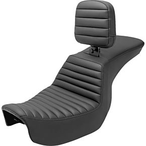 Tour Step-Up Seat - Rider Backrest - Tuck-n-Roll - Dyna '06-'17 806-04-191BR