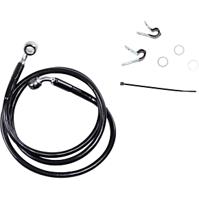 Brake Line - Front - Black - +4" - XL 1741-2534