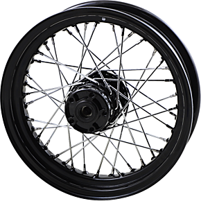 Rear Wheel - Single Disc/No ABS - Black - 16"x3.00" 0204-0573