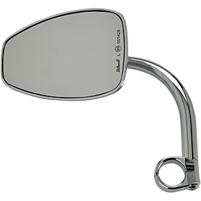 Mirror w/mount - Tear Drop - Chrome 6504-501-531