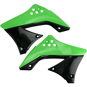 Acerbis Radiator Shrouds - KX 450 F - Green/Black