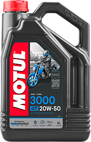 MOTUL 3000 Mineral 4T Engine Oil - 20W-50 - 1 U.S. gal. 107319