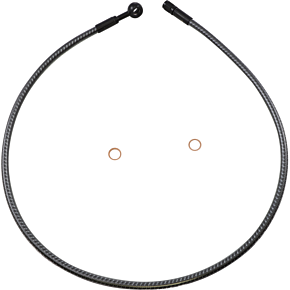 Brake Line - Front - 10 mm - 180° - 34" - KARBONFIBR AS77634