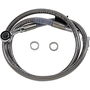 Brake Line - +4" - Stainless Steel - '18-'22 Softail 1741-5790