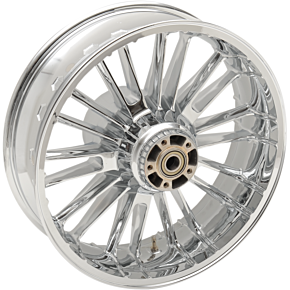 Coastal Moto Rear Wheel - Atlantic 3D - Single Disc/ABS - Chrome - 18"x5.50" 3D-ATL185CHABST