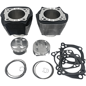 Cylinder Kit - 124" - Black with Highlighted Fins - M8 RP201-601W