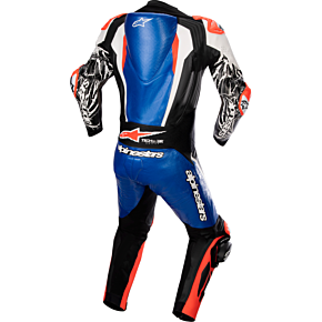 Racing Absolute v2 Leather Suit - Black/Blue/White/Red - US 38 / EU 48 3156323718348
