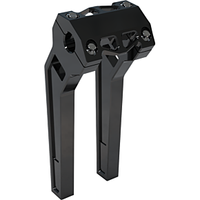 Risers - Pullback - 10" - Black Anodized LA-7471-10B