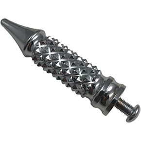 Shift Peg - Cross Cut - Chrome TC-558