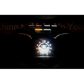 Custom Dynamics Fairing Vent Trim -  White/Amber CDVENT-TF-AWKIT