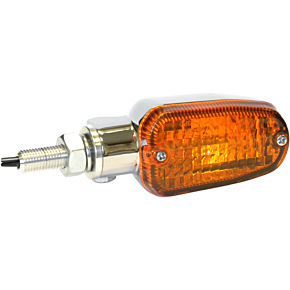 K and S Technologies Turn Signal - DOT&E-mark - Single Filament - Chrome/Amber