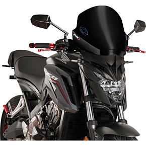 Puig Hi-Tech Parts Trend Windscreen - Black - 5022N