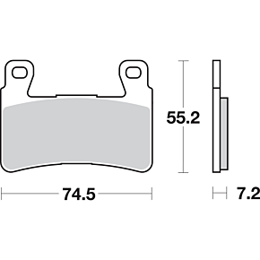Sbs HS Brake Pads - Honda - 734HS 734HS