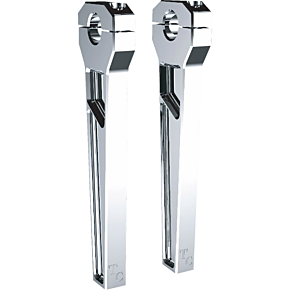 Risers - 1-1/8" Clamping - 10" Rise - Chrome TD-R21-10
