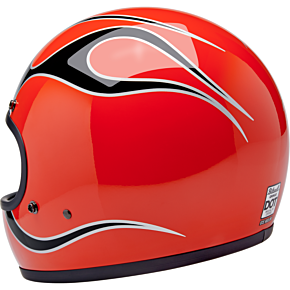 Gringo Helmet - Flames - Competition Orange - Large 1002-593-504