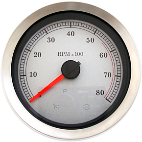 4" Electronic Tachometer - White Face 2211-0167