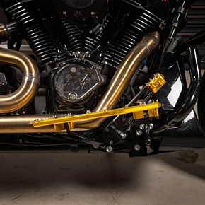 Aggressor Brake Pedal - Gold - Touring TSC-2221-5