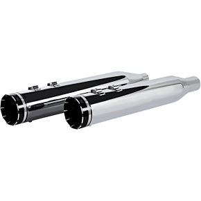 Khrome Werks 4.5" Mufflers for Touring - Chrome with Tracer 202735