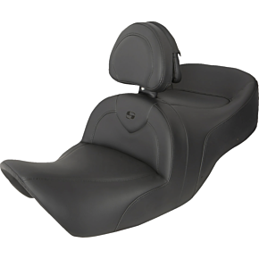 RoadSofa™ Seat - with Backrest - Black/Black Stitching - GL1800 '01-'10 H01-07-187BR