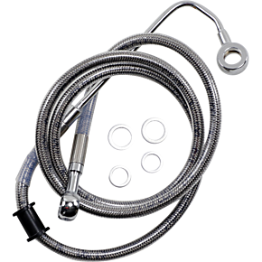 Brake Line - +8" - Stainless Steel - '15-'17 Softail 1741-5758