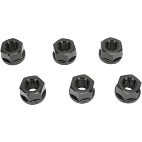 Aluminum Sprocket Nuts - Black - M10 x 1.25 DSNBK