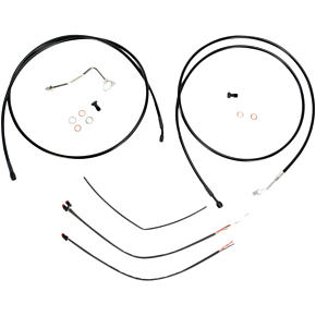 BURLY BRAND Control Kit - 13" Ape Hanger Handlebars - ABS B30-1115