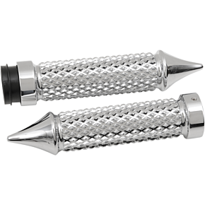 Eddie Trotta Designs Grips - Cross Cut - TBW - Chrome TC769