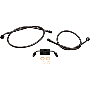 La Choppers Brake Lines - 15" - 17" Ape Hanger Handlebars - Midnight LA-8231B16M