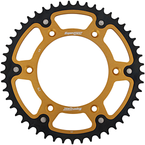 Supersprox Stealth Rear Sprocket - 49 Tooth - Gold - Honda RST-210-49-GLD