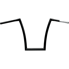 Todds Cycle Handlebar - Strip - Fat Bobber - 1-1/4" - 17" Rise - Black 0601-2723