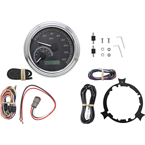 MXV Series Analog Gauge System - Black/Gray/Chrome MVX-2002-KG-C