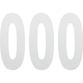 FX Number 0 - White - 8" 02-4480