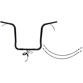 Fat Baggers Inc Handlebar Kit - Rounded Top - 16" - Black 901516-B