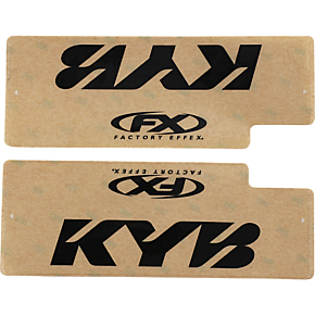 Fork Shield Decal - Upper - Kayaba - Black 10-38002