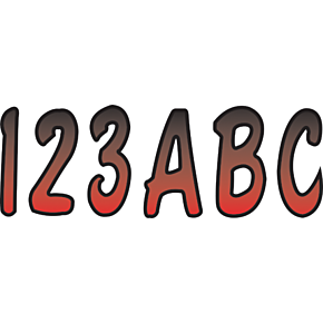 I.D. Sticker Kit - 200 Series - Red Gradation REBKG200