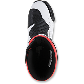 Alpinestars SMX-6 v2 Vented Boots - Black/White/Red Fluorescent - Size 3.5